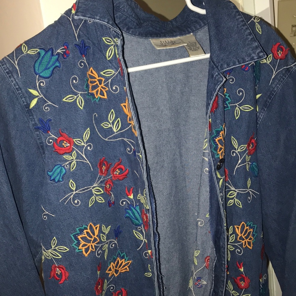 Vintage Embroidered Denim Jacket